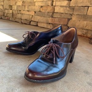 Clark's Heeled Oxfords